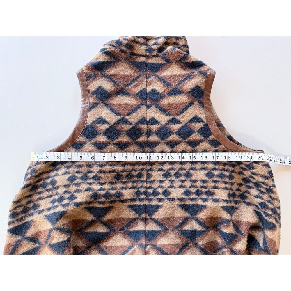 Plenty by Tracy Reese Canton Fringe Sweater Vest Aztec Geo Anthropologie XS/S - Picture 12 of 12